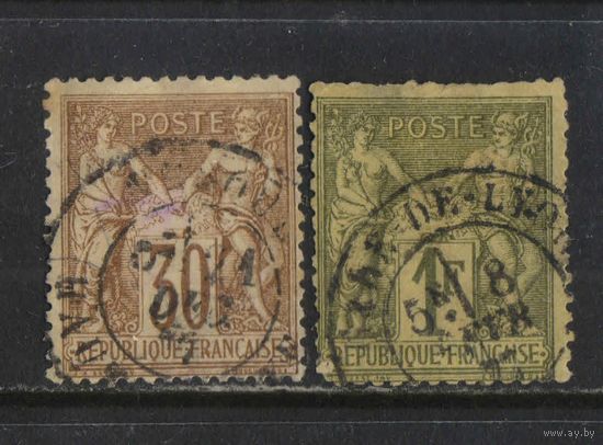 Франция 1876 Вып Мир и Торговля Стандарт I #64I,67I