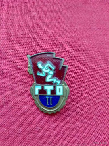Знак ГТО, тяжёлый, эмали, СССР