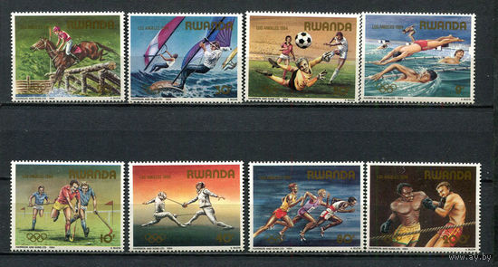 Руанда - 1984 - Олимпийские игры - [Mi. 1275-1282] - полная серия - 8 марок. MNH.  (Лот 83HO)-T2P37