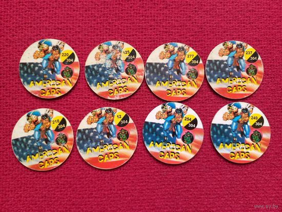 Фишки кепсы caps American caps. Цена за все фишки.