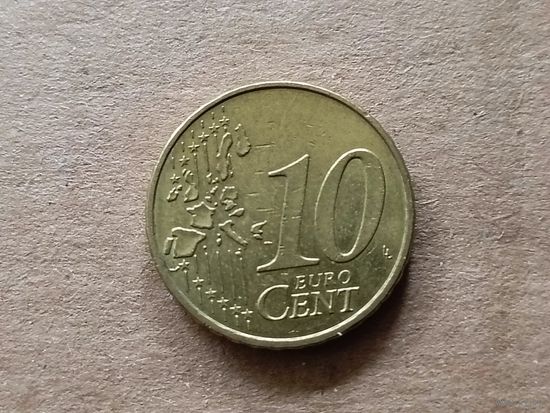 Германия 10 евроцентов, 2002 "F". (Н)