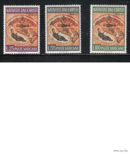 Ватикан-1967,(Мих.533-535)  **  , Рождество, (полная серия)