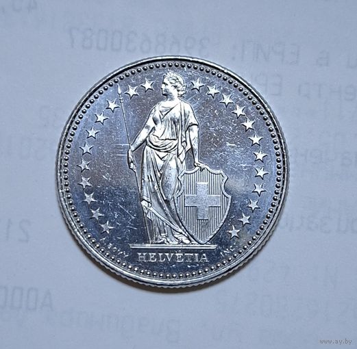2 франка 2024 год .Швейцарии