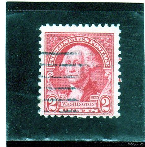 США. Mi:US 337. Джордж Вашингтон (1796), портрет Гилберта Стюарта. Серия: Вашингтонский двухсотлетий