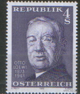 Полная серия из 1 марки 1973г. Австрия "100 лет со дня рождения фармаколога Отто Лёви" MNH