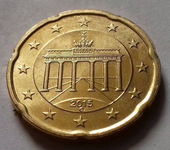 20 евроцентов, Германия 2015 G, АU