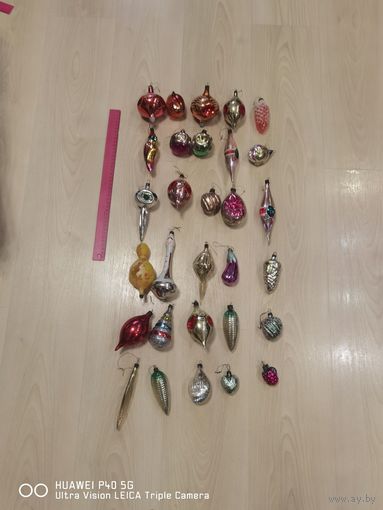 30 ёлочных игрушек СССР самая привлекательная цена трёхдневный аукцион