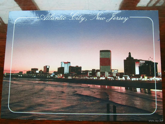 С005-3037 Открытка Atlantic City New Jersey США Конец 1990-х – начало 2000-х Чистая