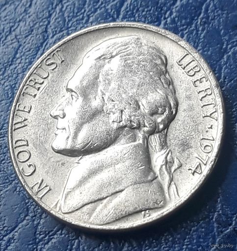 5 центов  1974 P США Джеферсон