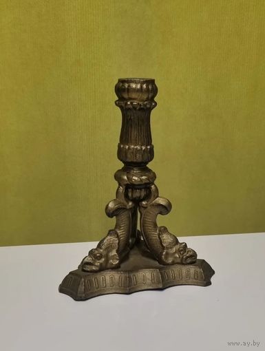 Латунь .подсвечник