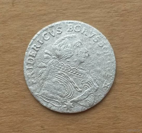 Пруссия, 6 грошей 1755 г., серебро, Фридрих II Великий (1740-1786)