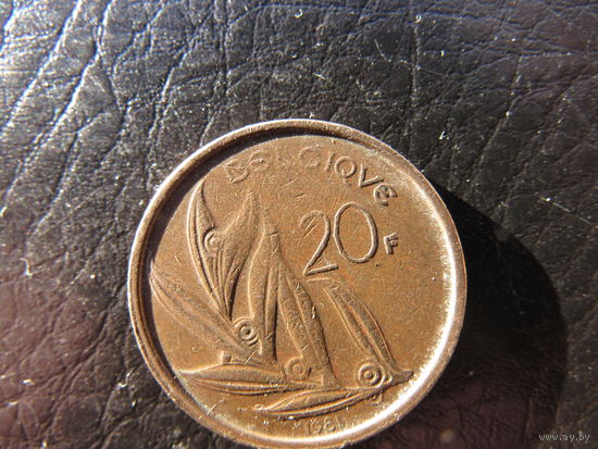 Бельгия. 20 франковов.1981. С 20 копеек. Распродажа коллекции. Смотрите другие лоты.