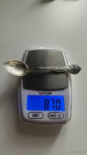 Винтажная ложка,Сан-Франциско,Калифорния 1849 США,Серебро 925 пробы.