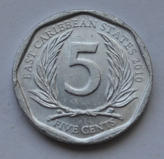 Восточные Карибы, 5 центов 2010 г.