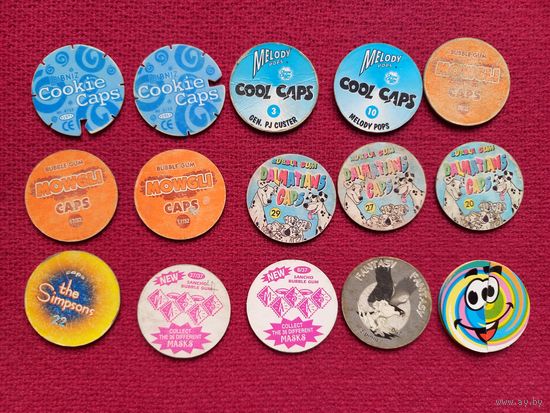 Фишки кепсы caps сборка. Цена за все фишки.