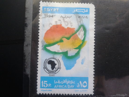 Египет, 1994, Эмблема ОАЕ, карта, голубь