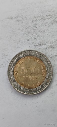 Колумбия 500 песос 2018