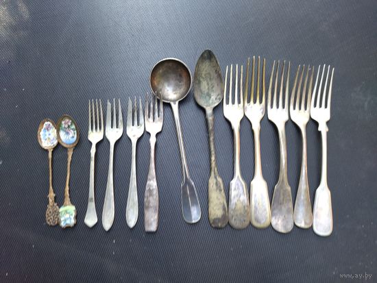 Вилки, ложки 19 век! Аукцион с рубля!