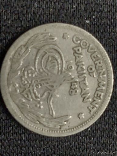 1/4 рупии пакистан 1948