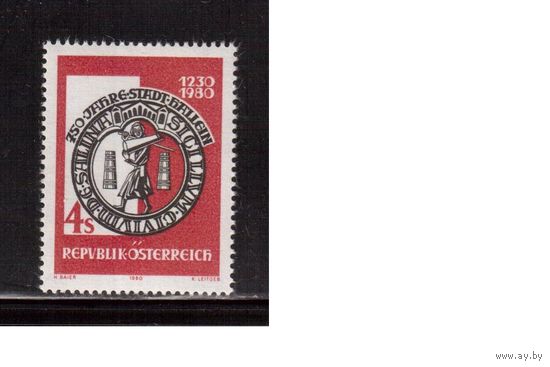 Австрия-1980,(Мих.1637) ** , Город (одиночка)