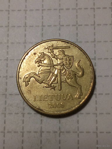 20 центов Литва 2008 год
