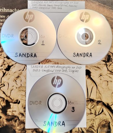 DVD MP3 полная дискография - SANDRA - 3 DVD