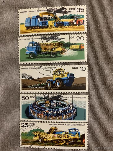 ГДР 1978. Сельхозтехника. Полная серия