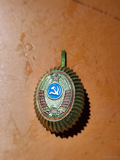 Кокарда на пилотку МВД СССР 70-80 г.