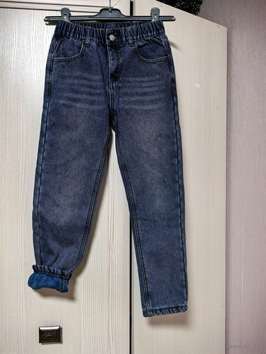 Джинсы тёплые Futurino на плюше, р.140