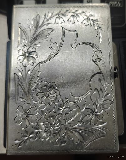 Антикварное - Портмоне, записная книга, обложка. Серебро. Российская империя. Илларион Яковлевич Грановский