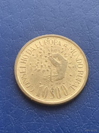 Португалия 10 эскудо 1987 г Сельский Мир