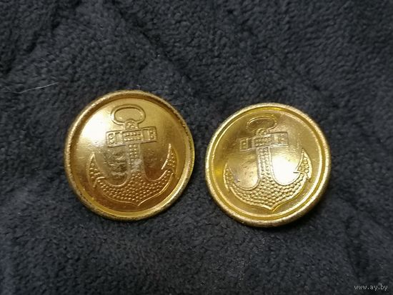 2 морских пуговицы Мосштамп 80 СССР