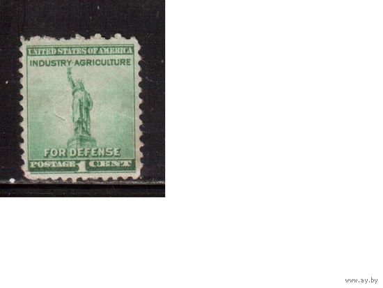 США-1940,(Мих.495)  * , Статуя Свободы(2)
