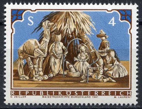 Австрия 1981 Рождество Серия 1 м. MNH (ОРЛ