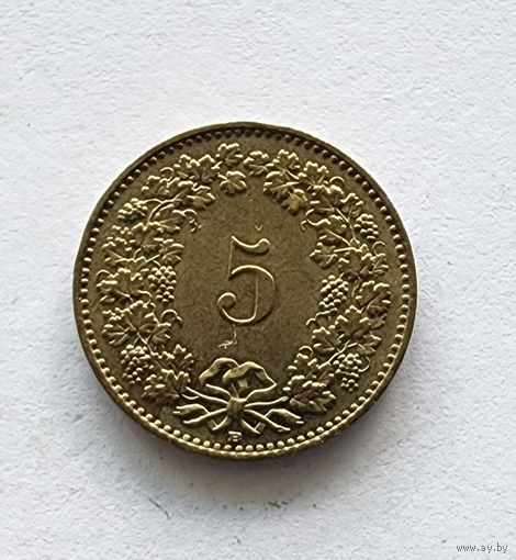 Швейцария 5 раппенов, 2004