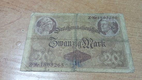 20 марок 1914 года Германии  1863265