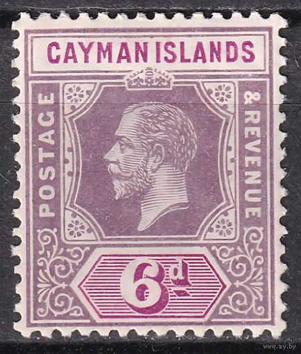 149.BrK. Великобритания. Колонии. Каймановы острова. Георг V. Стандарт. 6P. 1913 г. Mi.#39.