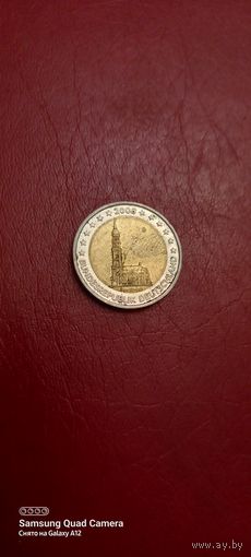 Германия, 2 евро 2008, Гамбург, D.