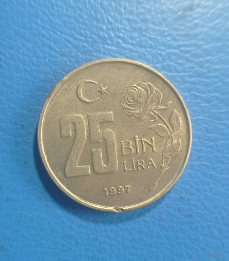 Турция 25000 (25 бин) лир 1997 год Ататюрк