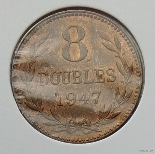 Гернси 8 дублей 1947 г. В холдере