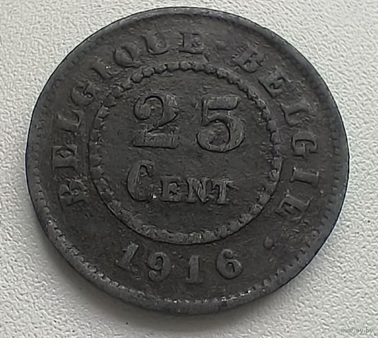 Бельгия 25 сантимов, 1916. 1-3-19