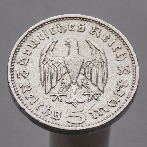 Германия 5 марок 1935 F