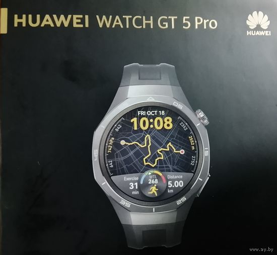 Умные часы Huawei Watch GT 5 Pro 46 мм (черный).