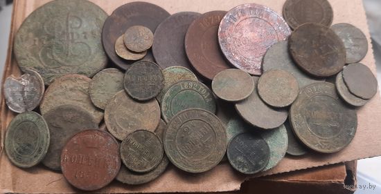 Монеты Российской империи. 40 шт