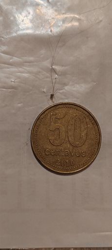 Аргентина 50 сентавос 2010