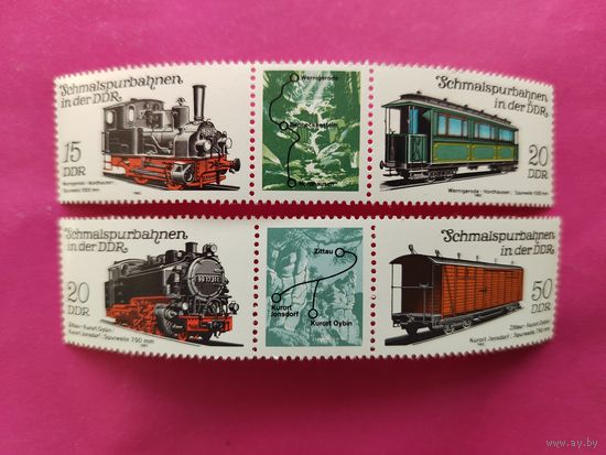 ГДР. Поезда. ( Сцепки ) 1984 года. 11-6.