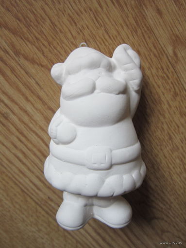 Елочная игрушка . Дед Мороз . Фаянс