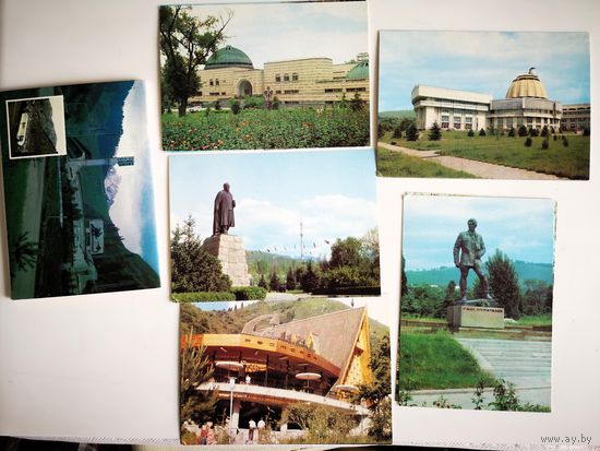 Открытки. Алма-Ата. (10 почтовых карточек), 1990 г.