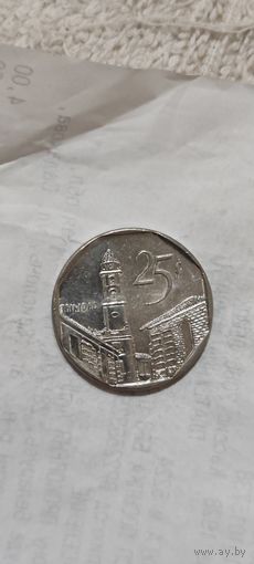 Куба 25 сентавос 2001