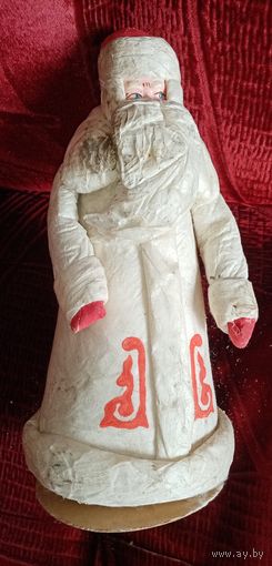 Дед мороз из ваты папье Маше.30см